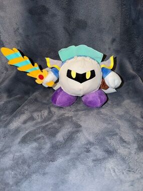 Kirby Adventure MetaKnight 5" Plush & Sword Toy San-ei Little Buddy - No Tag